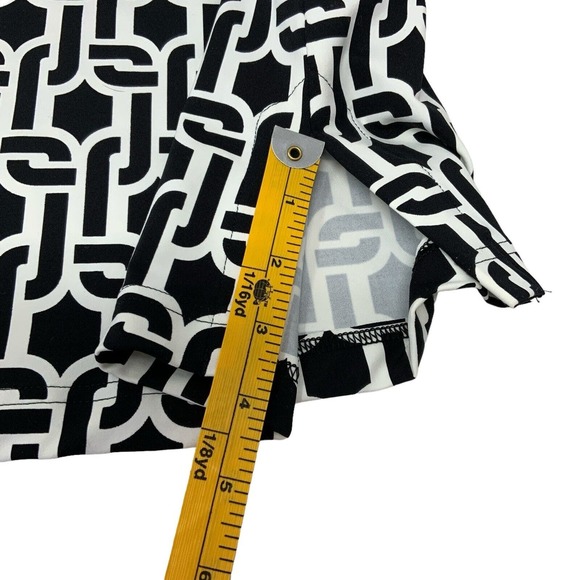 Lands' End Women’s Size Small Black White Lace Up Chest Geometric Dress‎ - Picture 12 of 13